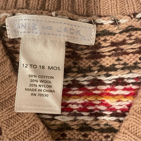 Janie and Jack Baby boy sweater vest size 12/18 months - Picture 5 of 6